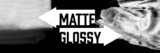 Matte of glanzende zeefdrukken maken